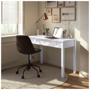 "Warm Shaker 48" Wide Writing Desk", White