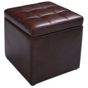 16 Inch Ottoman Pouffe Storage Box Lounge Seat Footstools