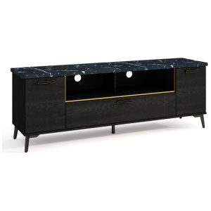 63 Inch TV Stand with Flip Door Cabinet for TVs up to 75 Inch-Black