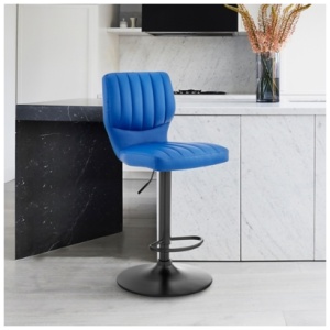 Armen Living Bardot Adjustable Height Bar Stool , Blue