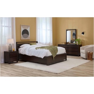 Aversa 4-pc. Bedroom Set w/ 2-side Storage Bed and 1-Drawer Nightstand