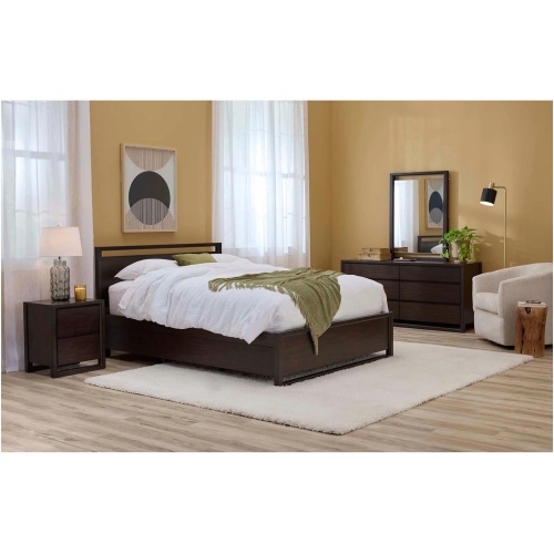 Aversa 4-pc. Bedroom Set w/ 2-side Storage Bed and 1-Drawer Nightstand