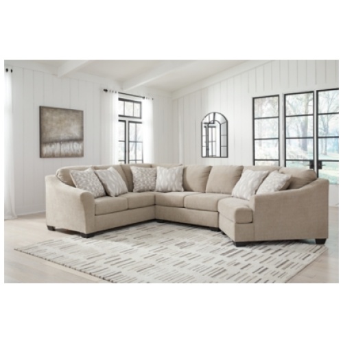 Brogan Bay 3-Piece Sectional with Cuddler, Cork