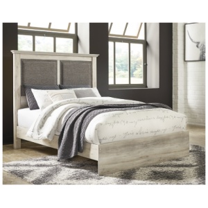 Cambeck Queen Upholstered Panel Bed, Whitewash