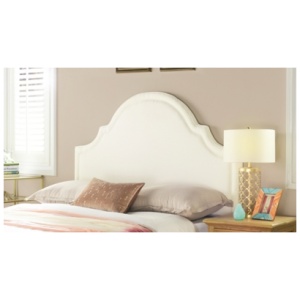 Catherine Upholstered Queen Headboard, White