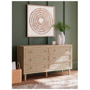 Cielden 6 Drawer Dresser, Two-tone