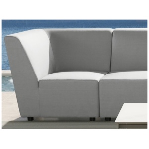 Cleo Outdoor Corner Chair, Light Gray