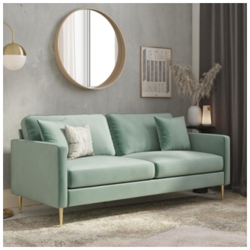 CosmoLiving Highland Sofa Couch, Seafoam Green