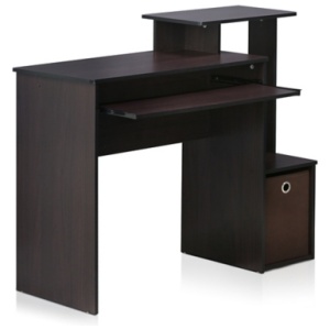 Econ Multipurpose Computer Writing Desk, Dark Walnut