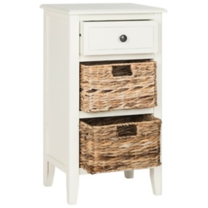 Everly Side Table, Distressed White