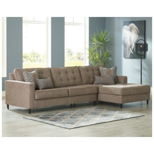 Flintshire 2-Piece Sectional with Chaise, Auburn