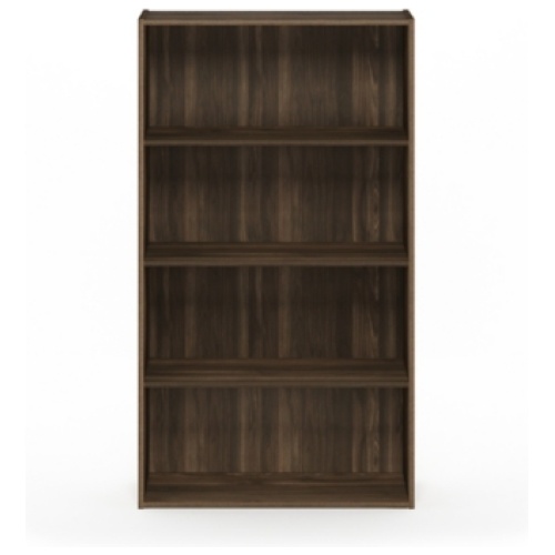 "Four Shelf 42" Home Office Bookcase", Walnut