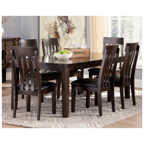 Haddigan Extendable Dining Table, Dark Brown, Wood