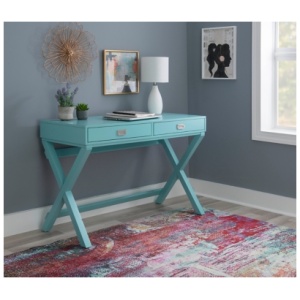 Heather Writing Desk, Blue