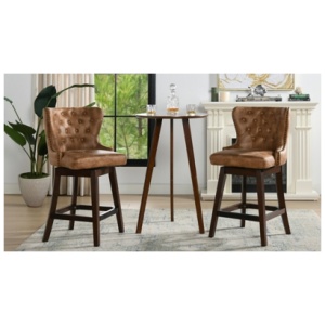 Jennifer Taylor Home Holmes High Back Counter Height Bar Stool