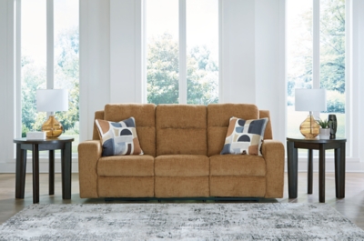 Kanlow Manual Reclining Sofa, Honey