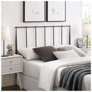 Kiana Queen Metal Headboard, Brown