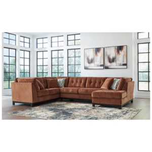 Laylabrook 3-Piece Sectional with Chaise, Spice