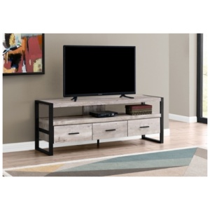 "Monarch Specialties 59" TV Stand", Taupe