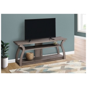 "Monarch Specialties 60" TV Stand", Dark Taupe