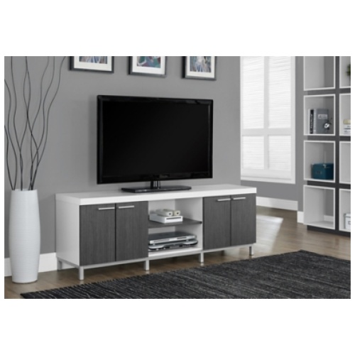 "Monarch Specialties 60" TV Stand", White