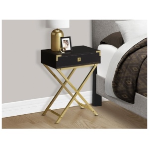 Monarch Specialties Daisy Nightstand, Espresso