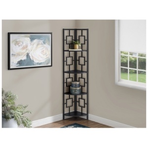 Monarch Specialties Heather Bookcase, Black