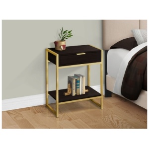 Monarch Specialties Kaya Nightstand, Espresso