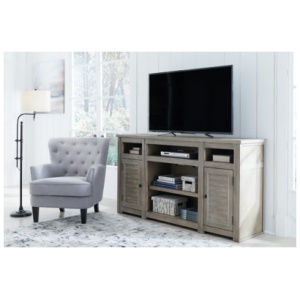 "Moreshire 72" TV Stand", Bisque