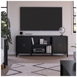 Novogratz Her Majesty TV Stand, Black