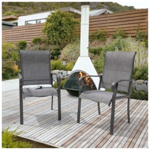 Nuu Garden Outdoor Dining Chair (Set of 2), Gray