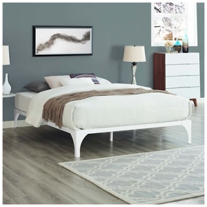 Ollie Queen Bed, White