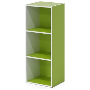 Pasir 3-Tier Open Shelf Bookcase, Green