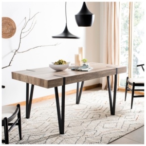 Safavieh Austin Dining Table, Canyon Gray, Wood