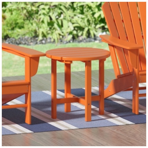 Seaside Outdoor Side Table, Orange