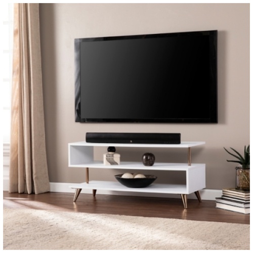 "Southern Enterprises Furniture Ollan 40" TV Stand", White