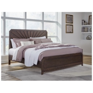 Tandisport King Panel Bed, Dark Brown