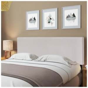 Upholstered King Panel Headboard, Fog