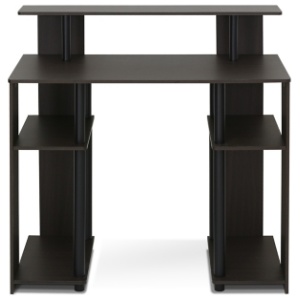 Writing Home Office Desk with Storage, Walnut