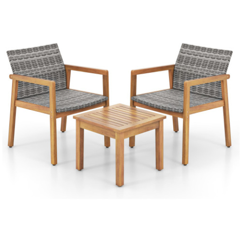 3 Pieces Patio Furniture Set with Chair