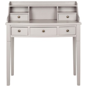 5-Drawer Writing Desk, Gray