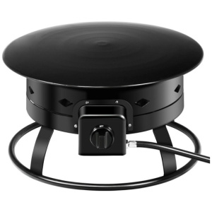 58, 000BTU Firebowl Outdoor Portable Propane Gas Fire Pit with Cover and Carry Kit