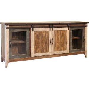 Antique 80" TV Console