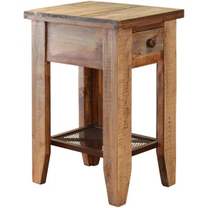 Antique Rectangular End Table