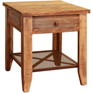 Antique Square End Table