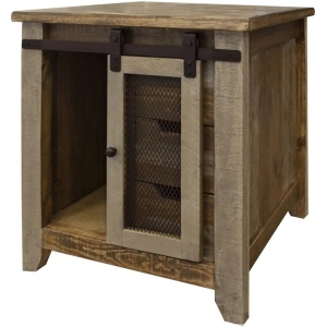 Antique Square Side Table