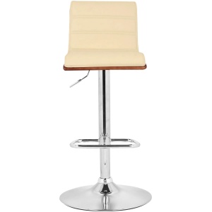 Aubrey Adjustable-Height Swivel Bar Stool