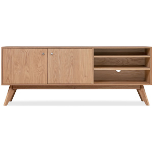 Bauhaus 71" TV Media Unit, Natural Oak