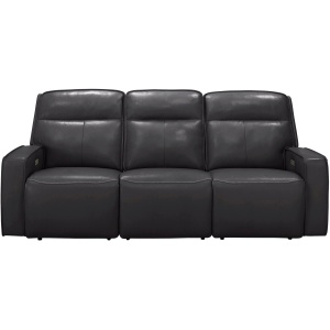 Beckett Power Sofa w/ Power Headrest and Lumbar Support