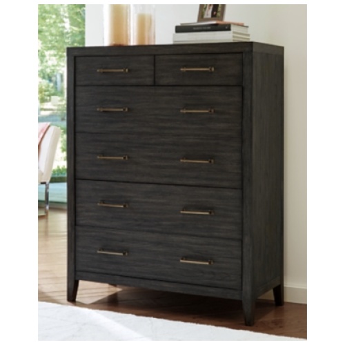 Bellvern 6 Drawer Chest of Drawers, Dark Gray